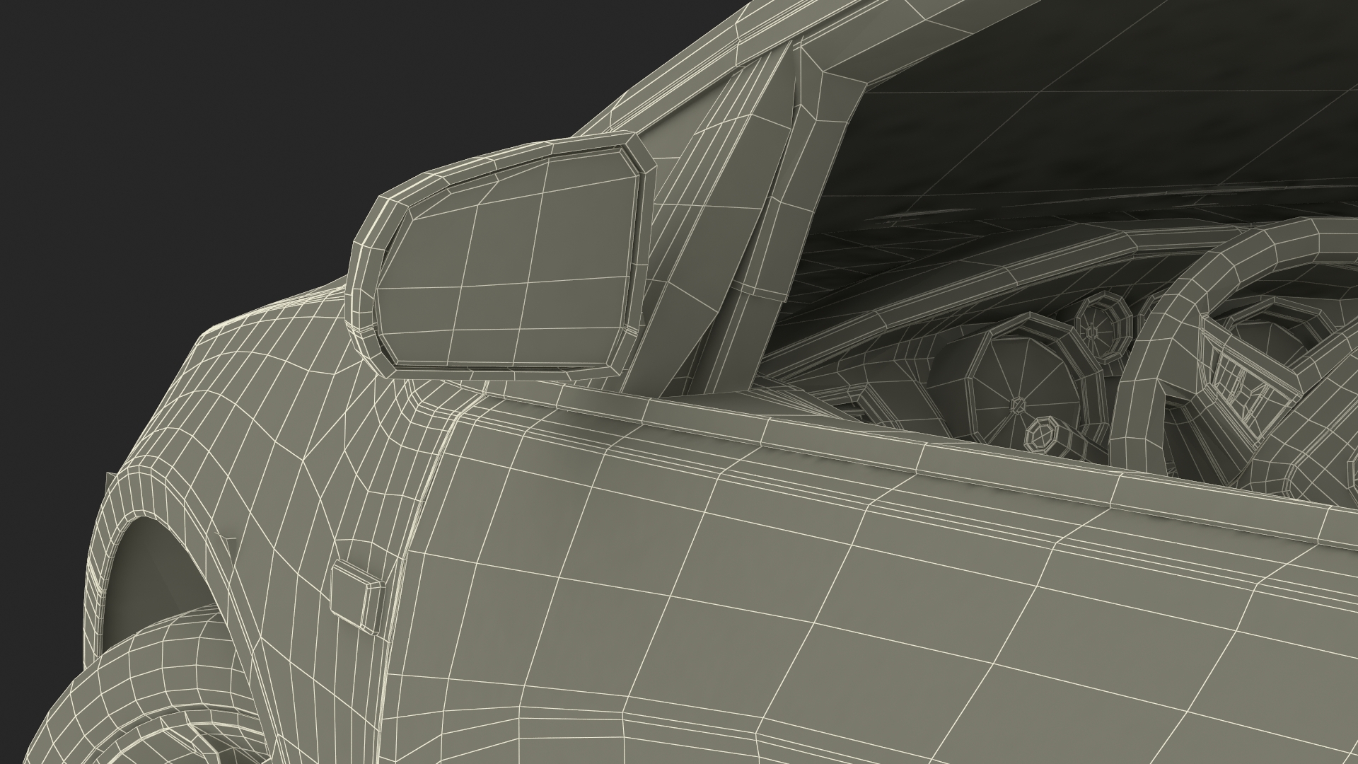 3D Buick Cascada Cabriolet Convertible Blue Color Rigged model