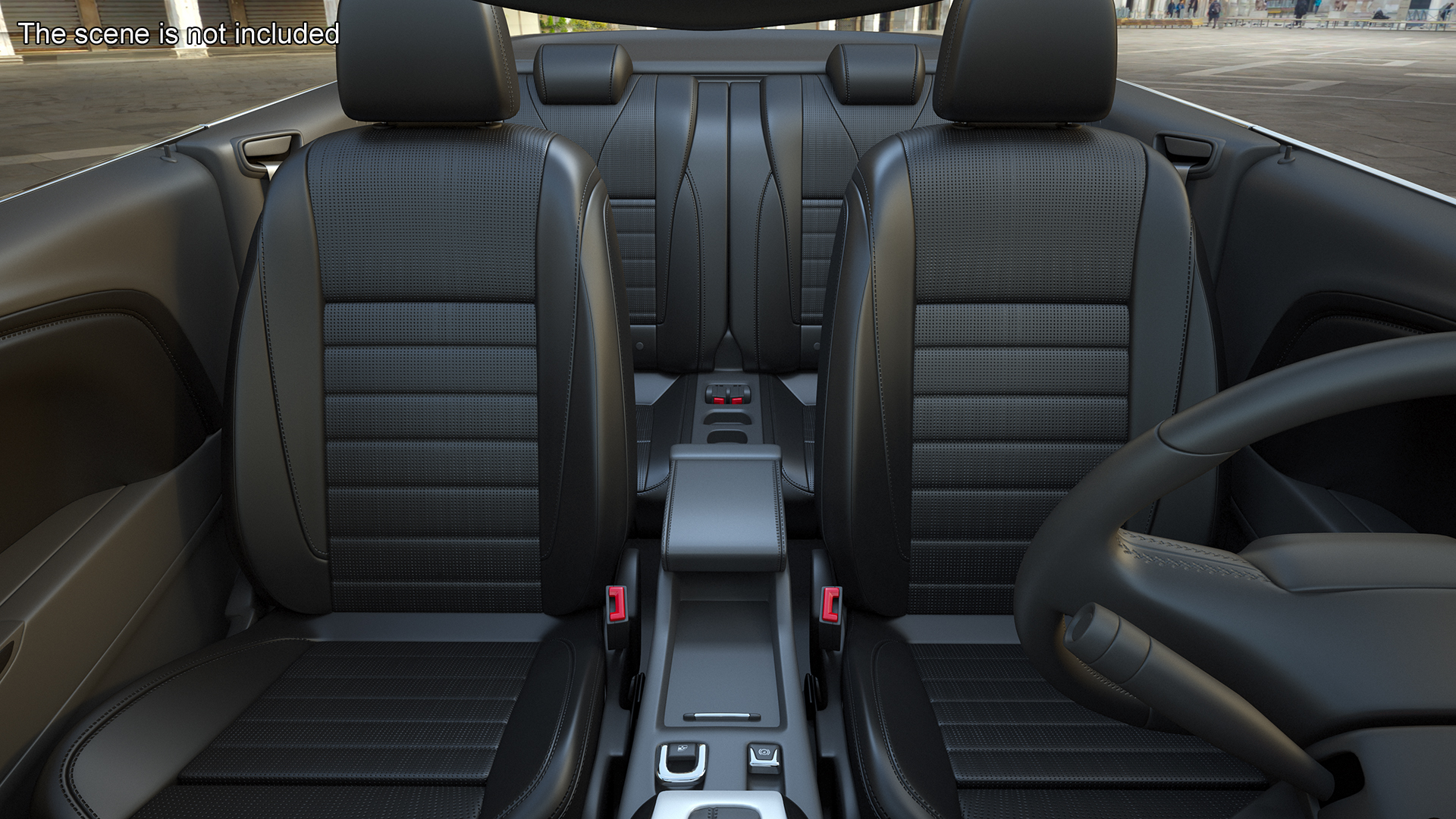 3D Buick Cascada Cabriolet Convertible Blue Color Rigged model