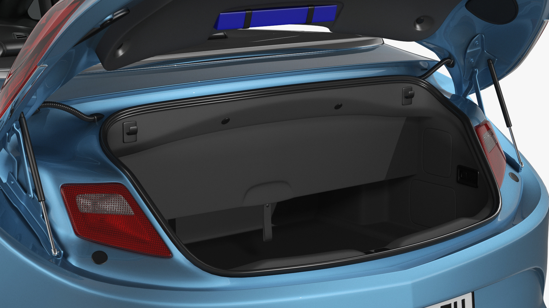 3D Buick Cascada Cabriolet Convertible Blue Color Rigged model