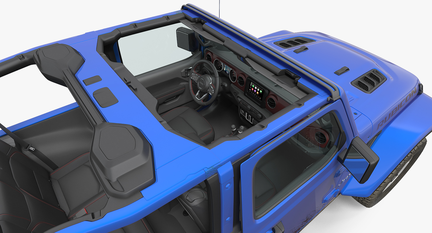 3D 4x4 Jeep Wrangler Dirty model