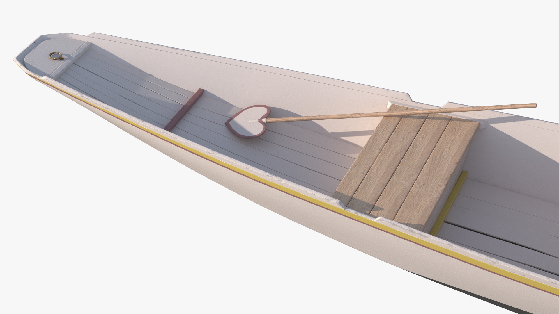 Dal Lake Shikara White 3D