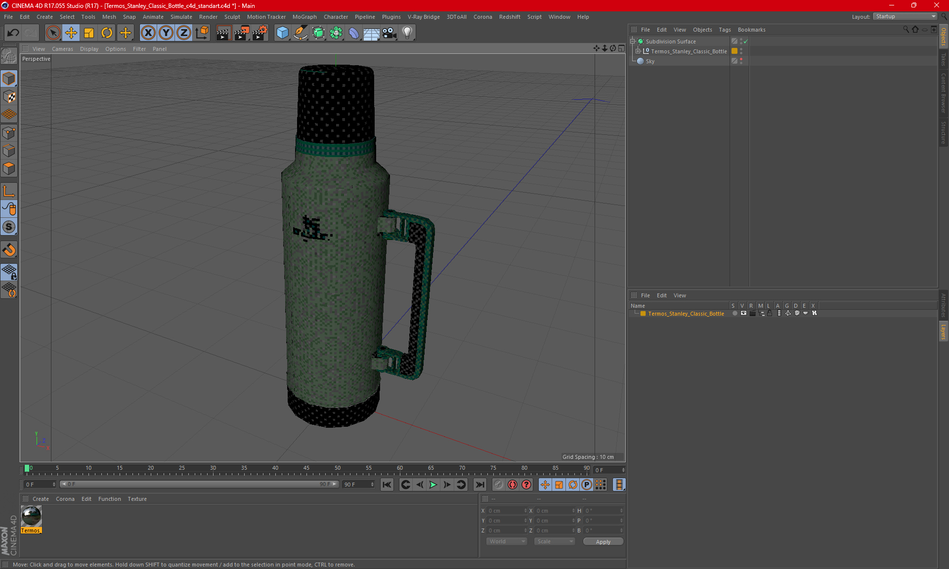 Termos Stanley Classic Bottle 3D model
