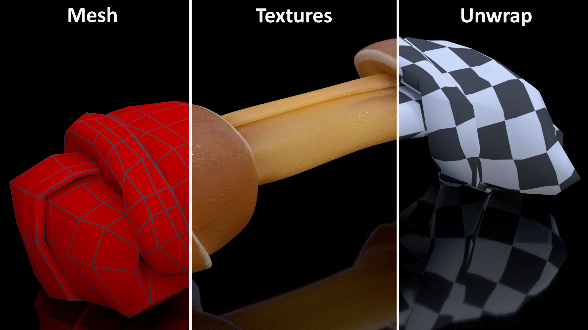 3D Chewing Dog Chew Bone