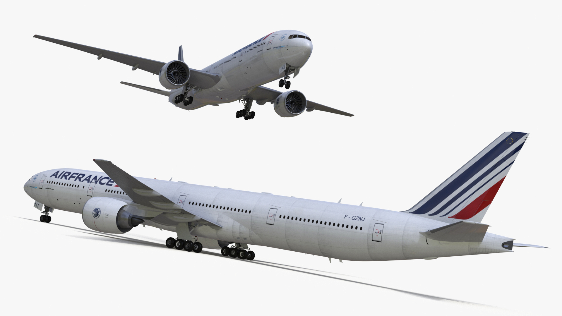 3D Boeing 777 Air France