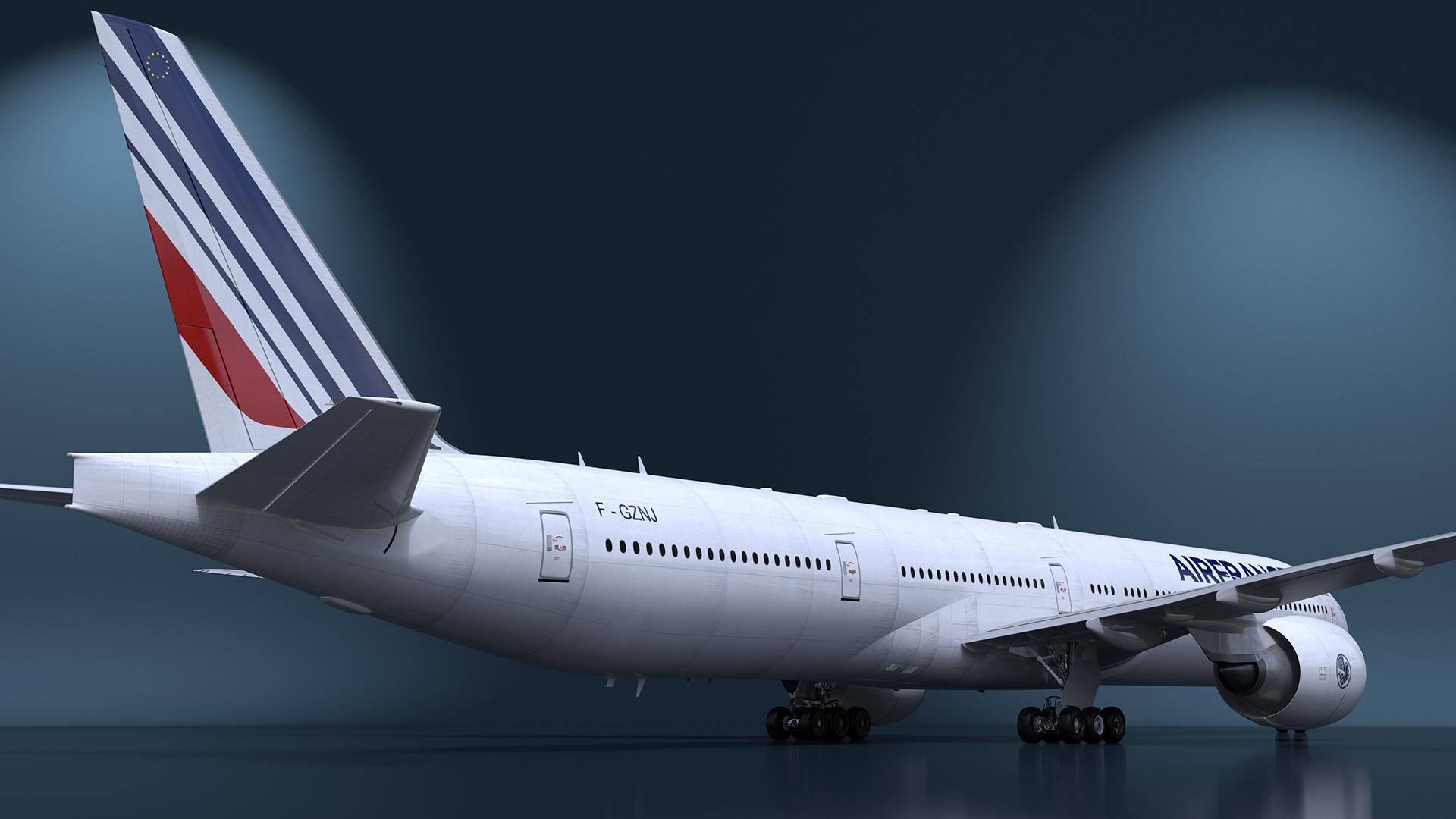 3D Boeing 777 Air France