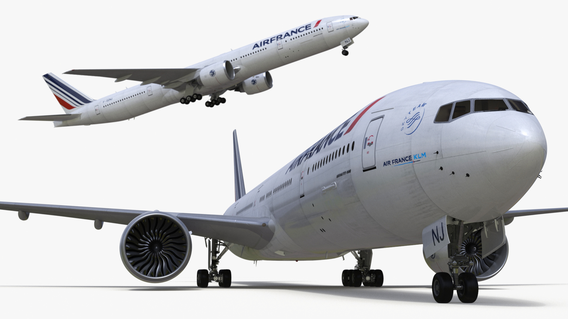 3D Boeing 777 Air France