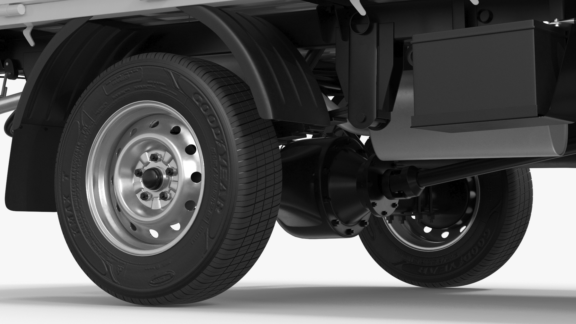 3D Flatbed Truck Hyundai HR 2023 Rigged
