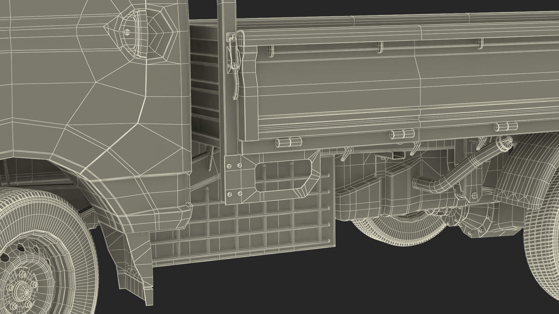 3D Flatbed Truck Hyundai HR 2023 Rigged