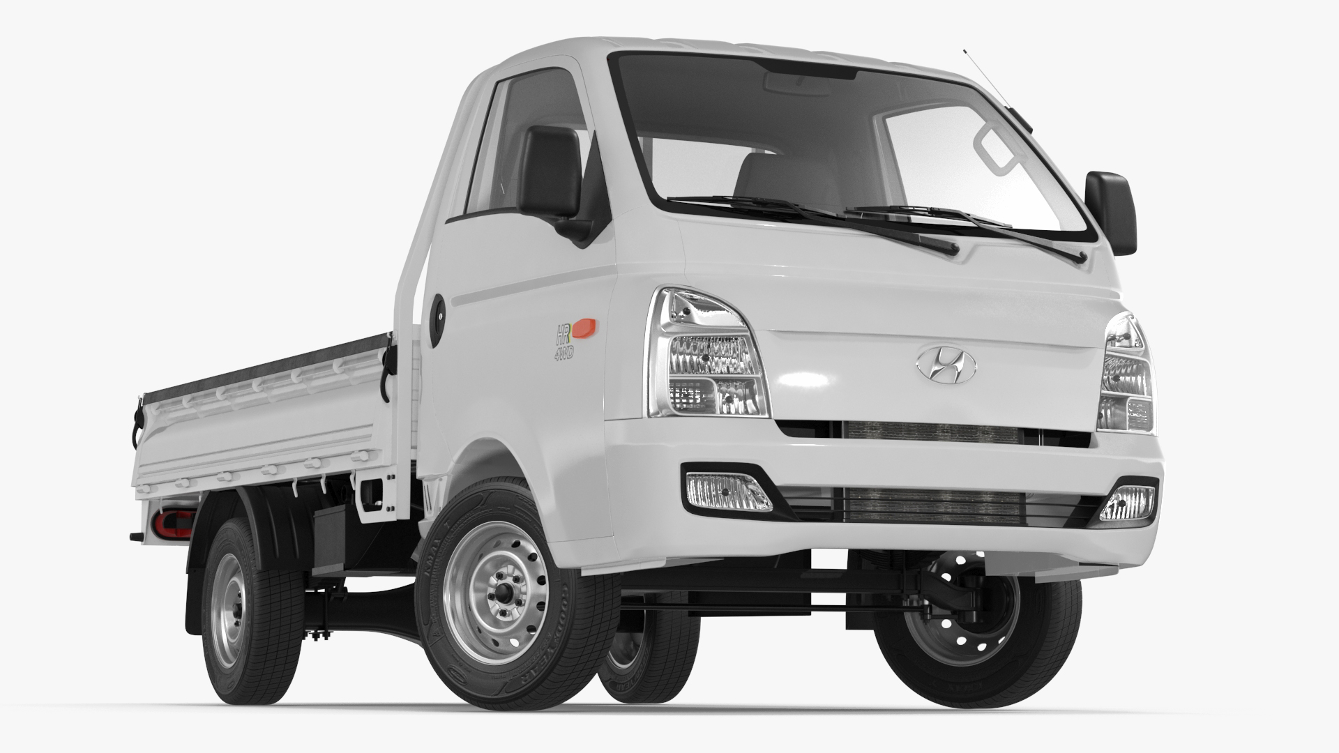 3D Flatbed Truck Hyundai HR 2023 Rigged