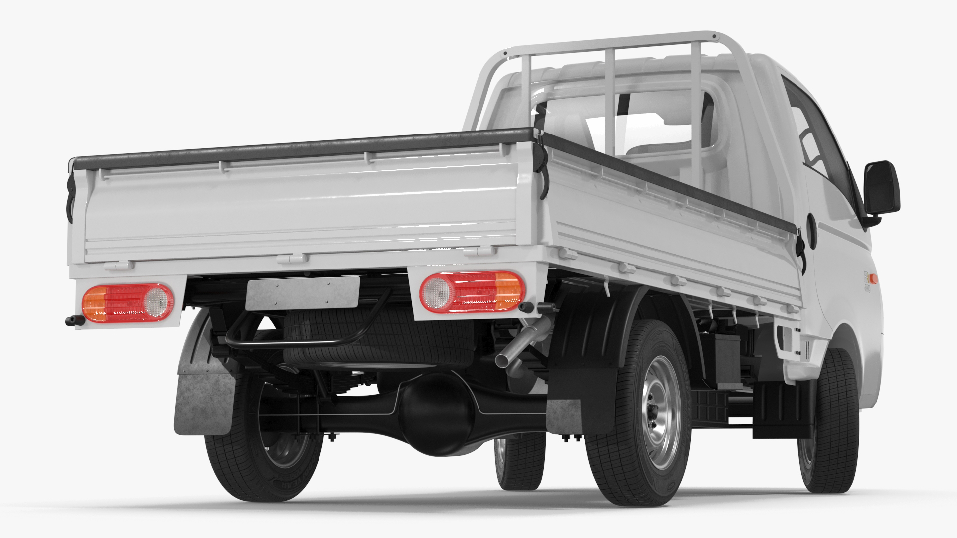 3D Flatbed Truck Hyundai HR 2023 Rigged