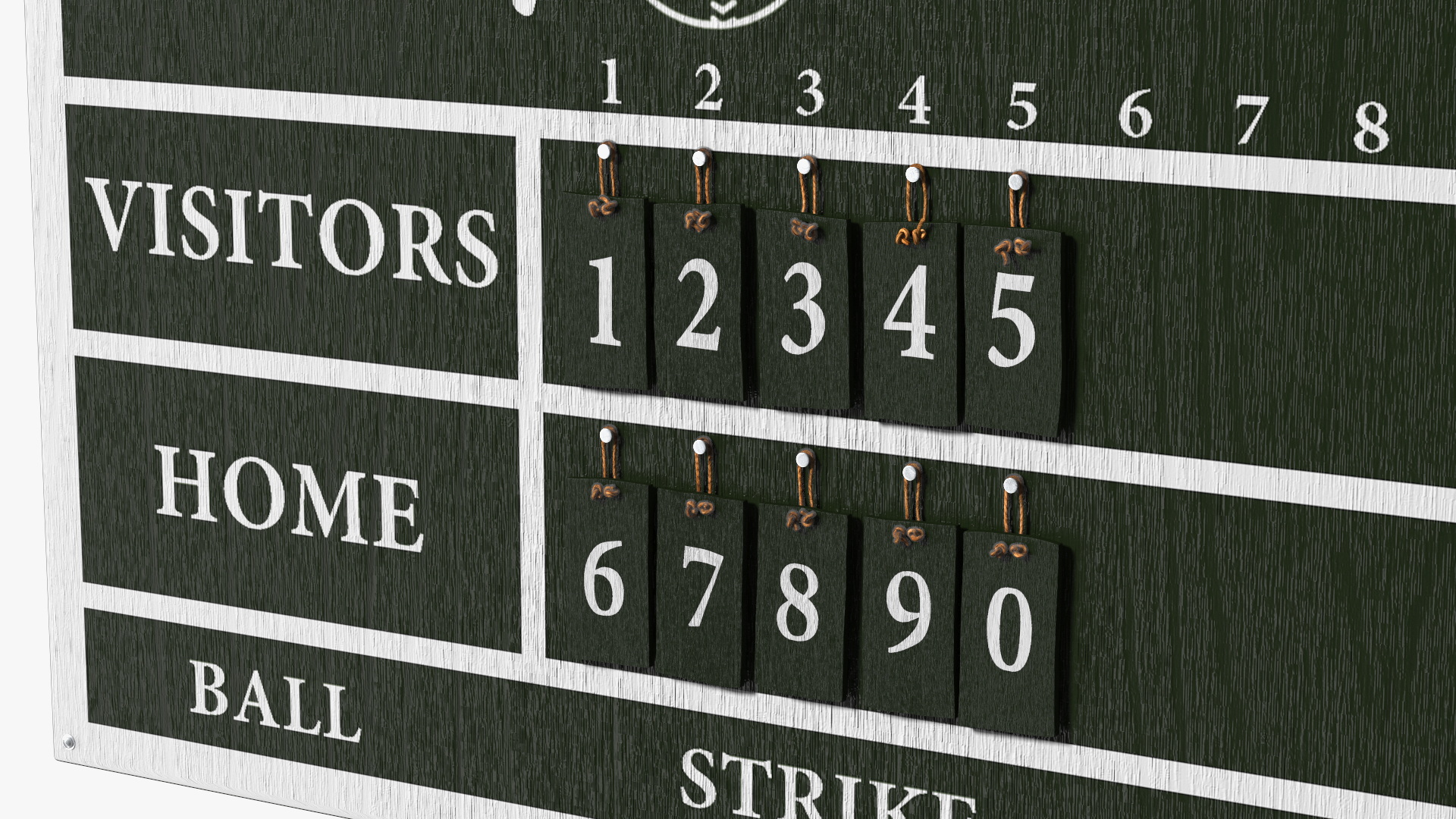 Classic Style Baseball Scoreboard Fur 3D