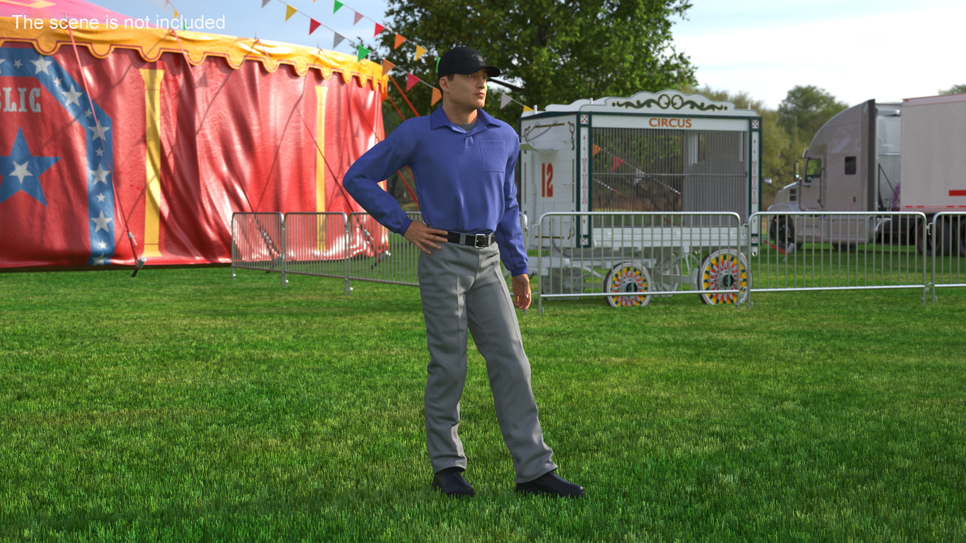 Man in Casual Clothes Fur Rigged 3D