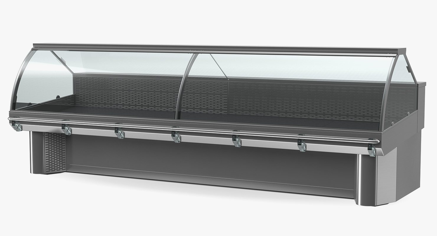 3D Commercial Meat Display Counter