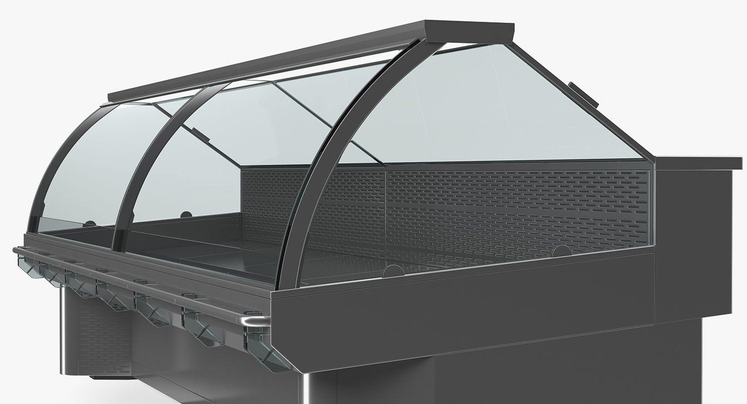 3D Commercial Meat Display Counter
