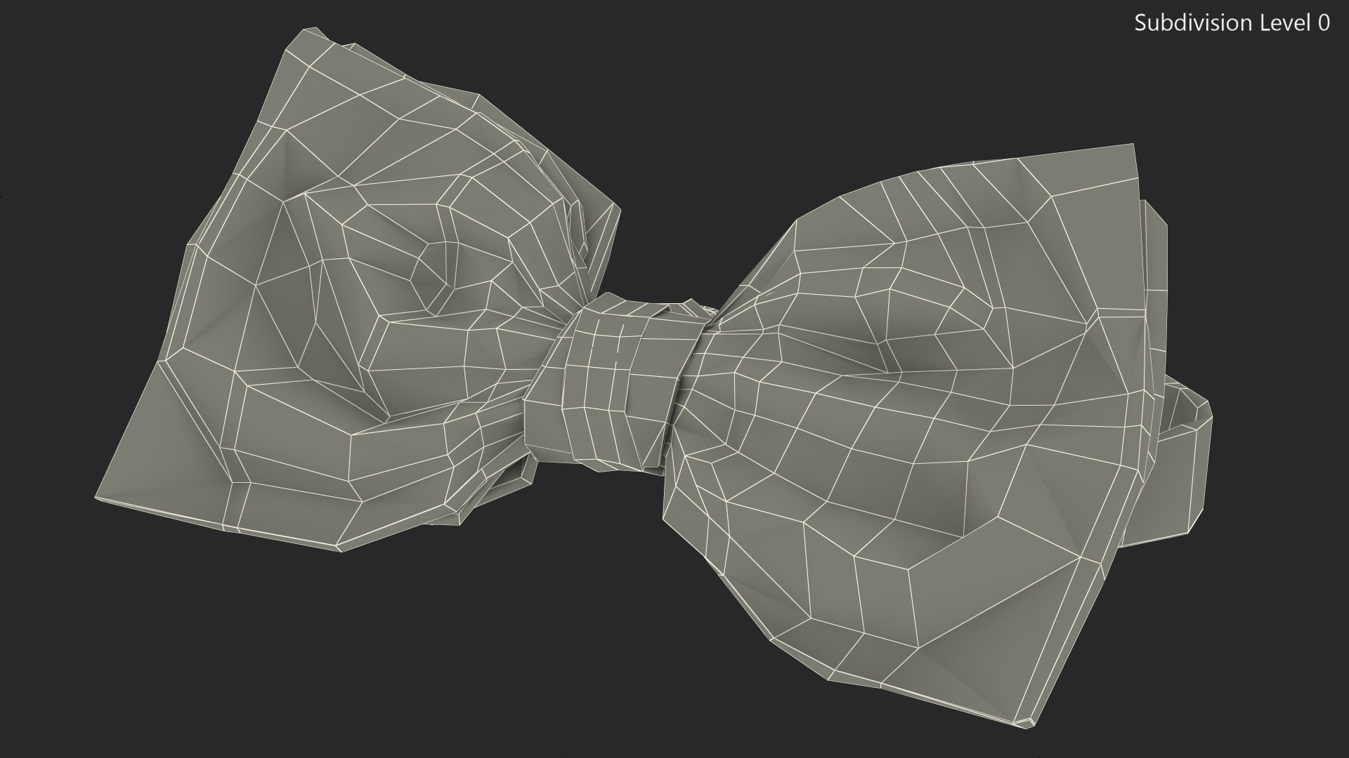 3D Red Bow Tie