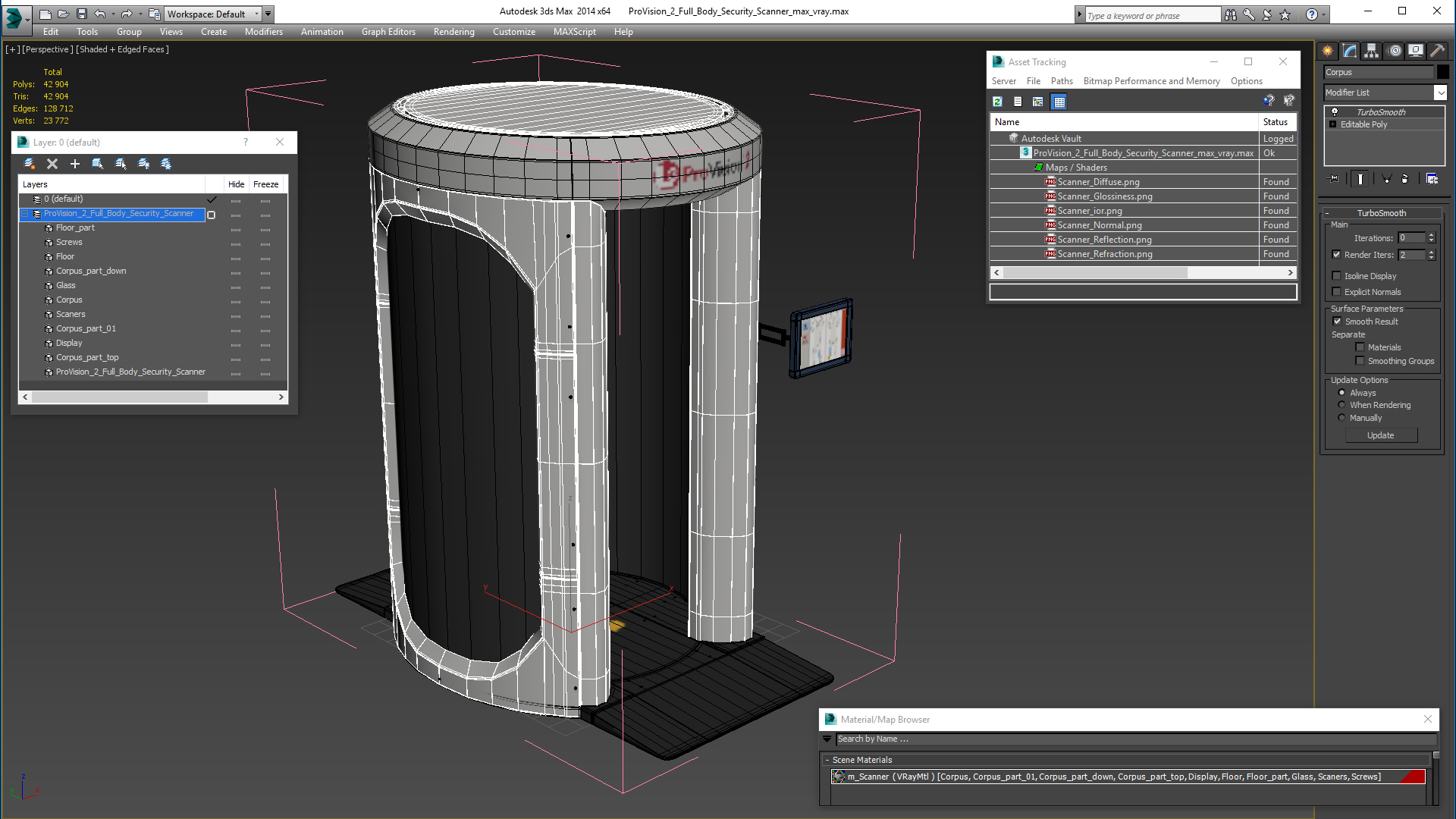 3D ProVision 2 Full Body Security Scanner model