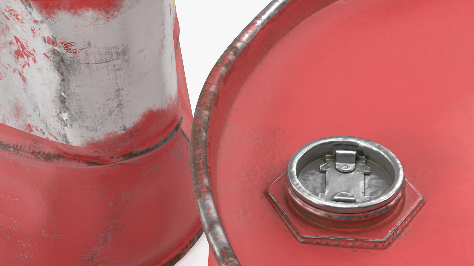 3D Crude Oil Barrels Set