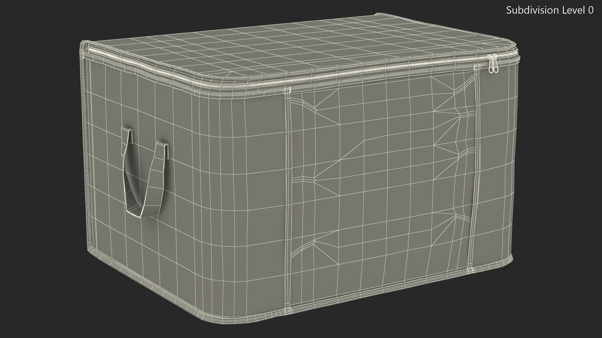 3D Fabric Organizer Black Empty model