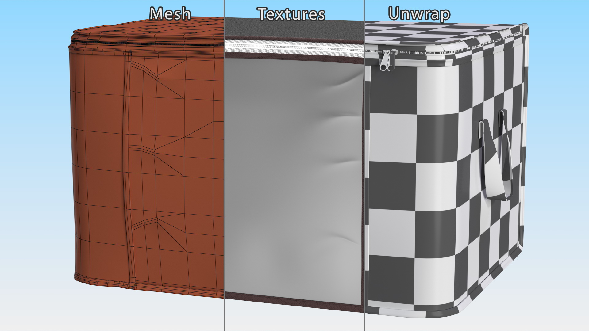 3D Fabric Organizer Black Empty model