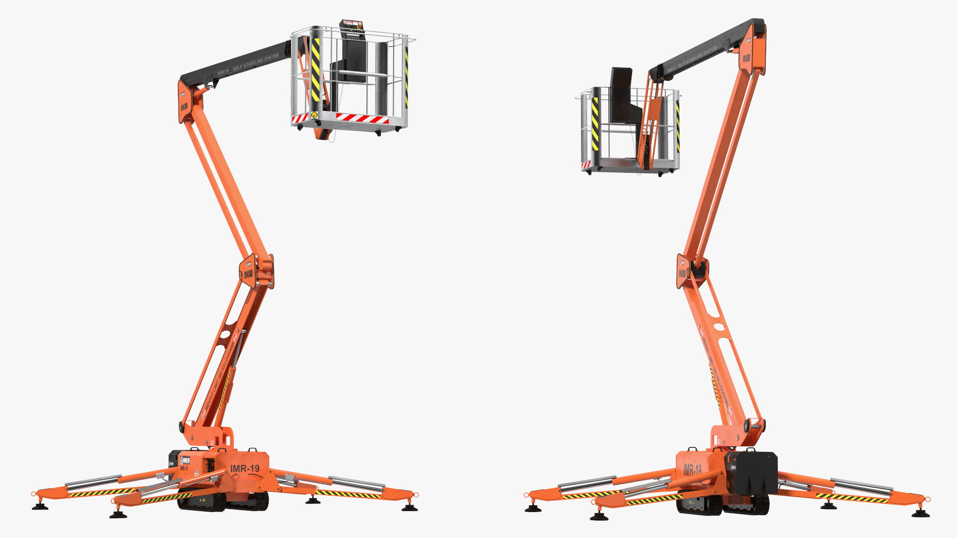 3D Tracked Boom Lift Rigged for Maya model