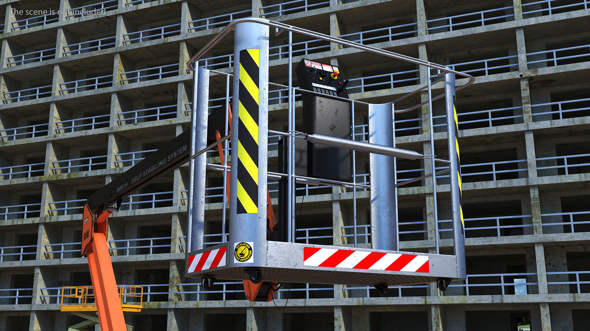 3D Tracked Boom Lift Rigged for Maya model