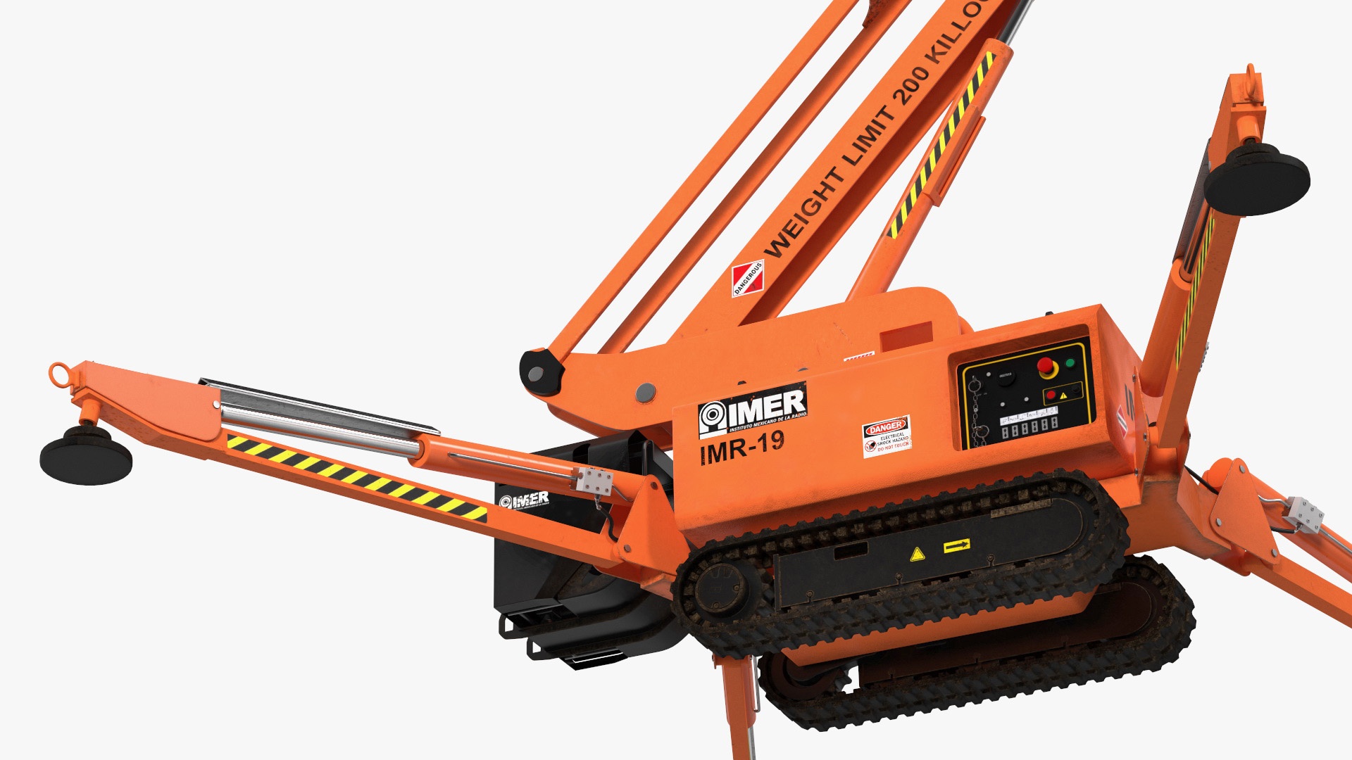3D Tracked Boom Lift Rigged for Maya model