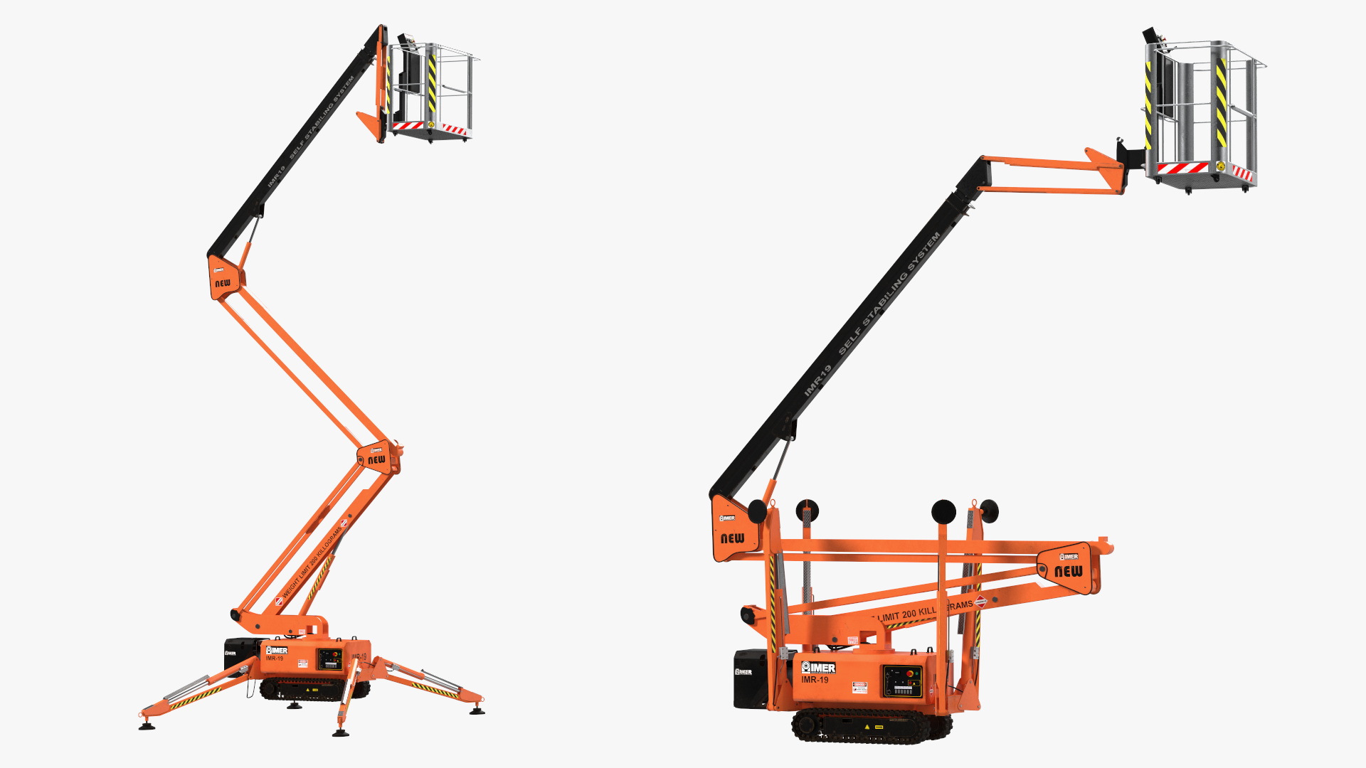 3D Tracked Boom Lift Rigged for Maya model