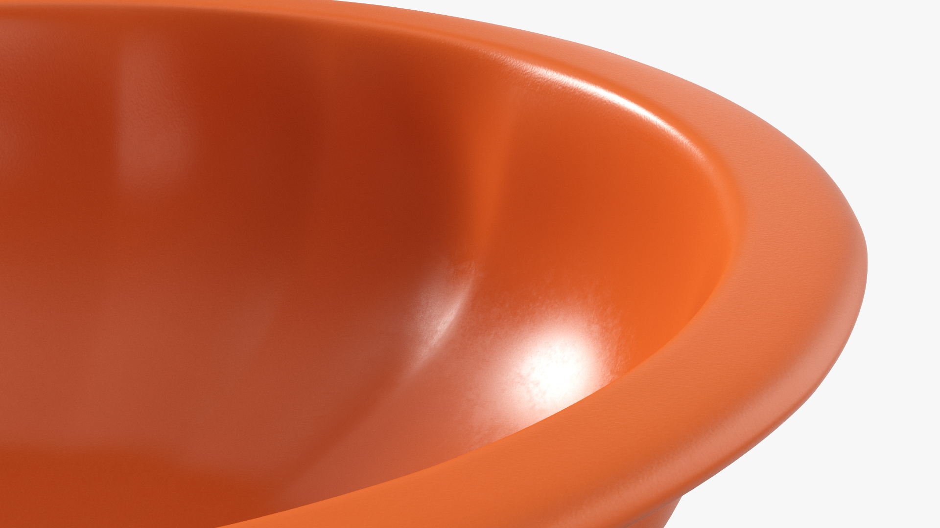 3D Wide Shallow Flower Pot model