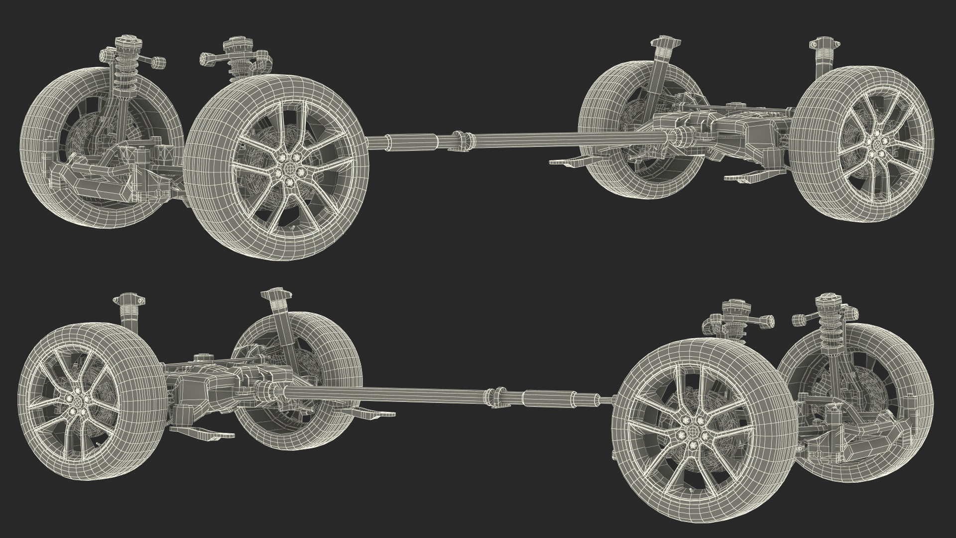 3D Automotive Suspension System model