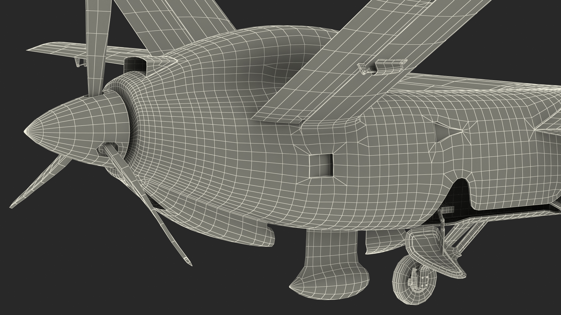 3D Combat Drone TAI Anka S model