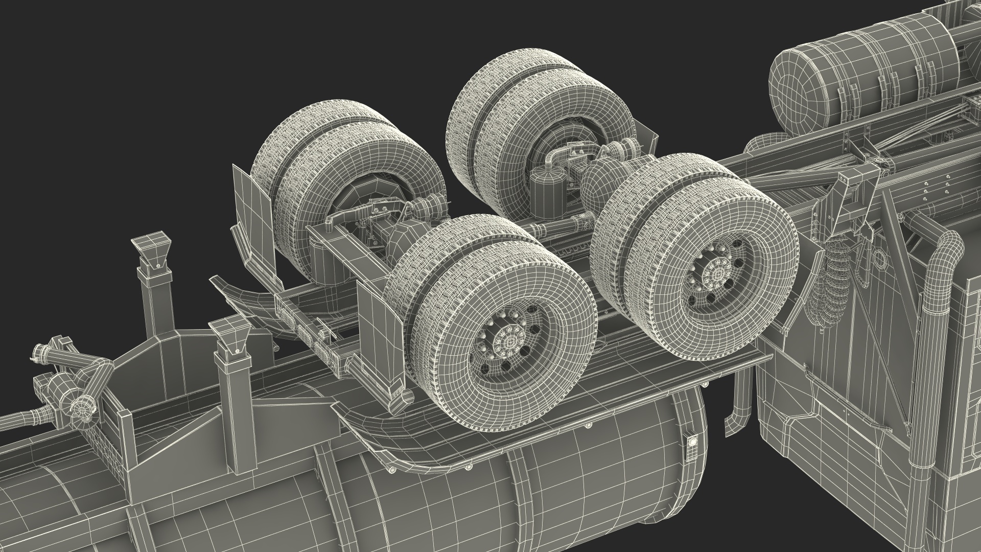 2025 Highway Truck and Tanker Trailer 3D