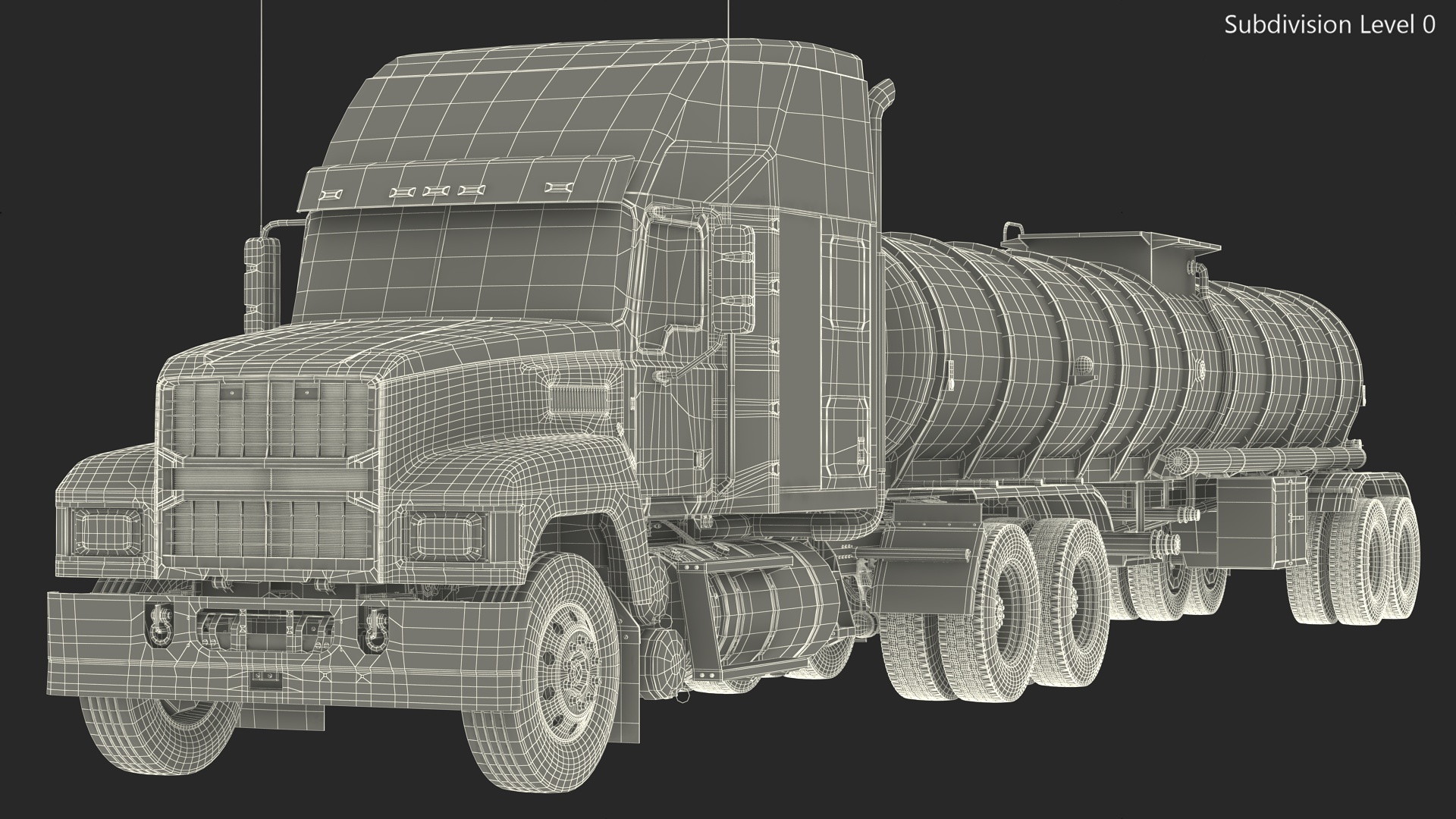 2025 Highway Truck and Tanker Trailer 3D