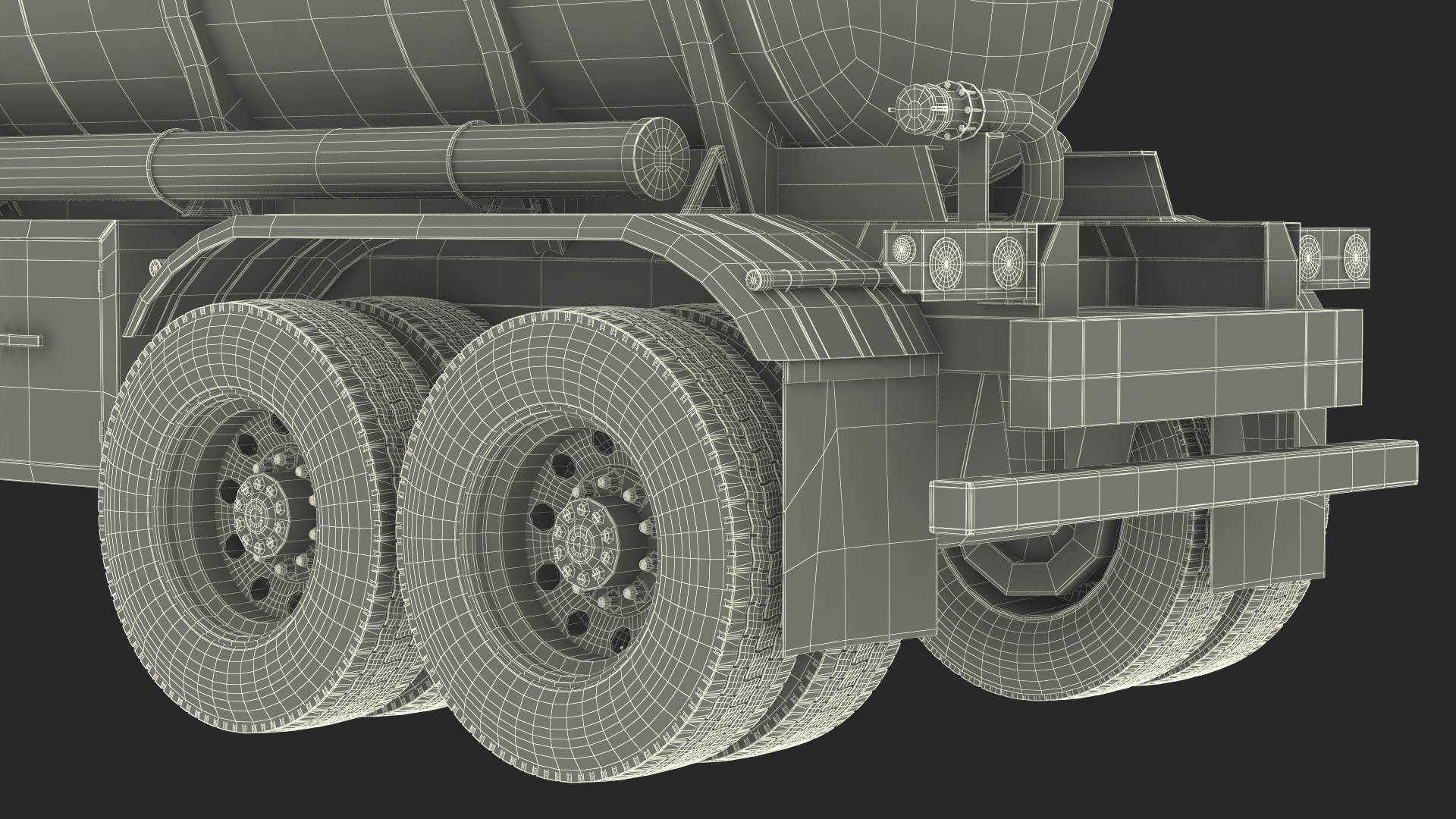 2025 Highway Truck and Tanker Trailer 3D