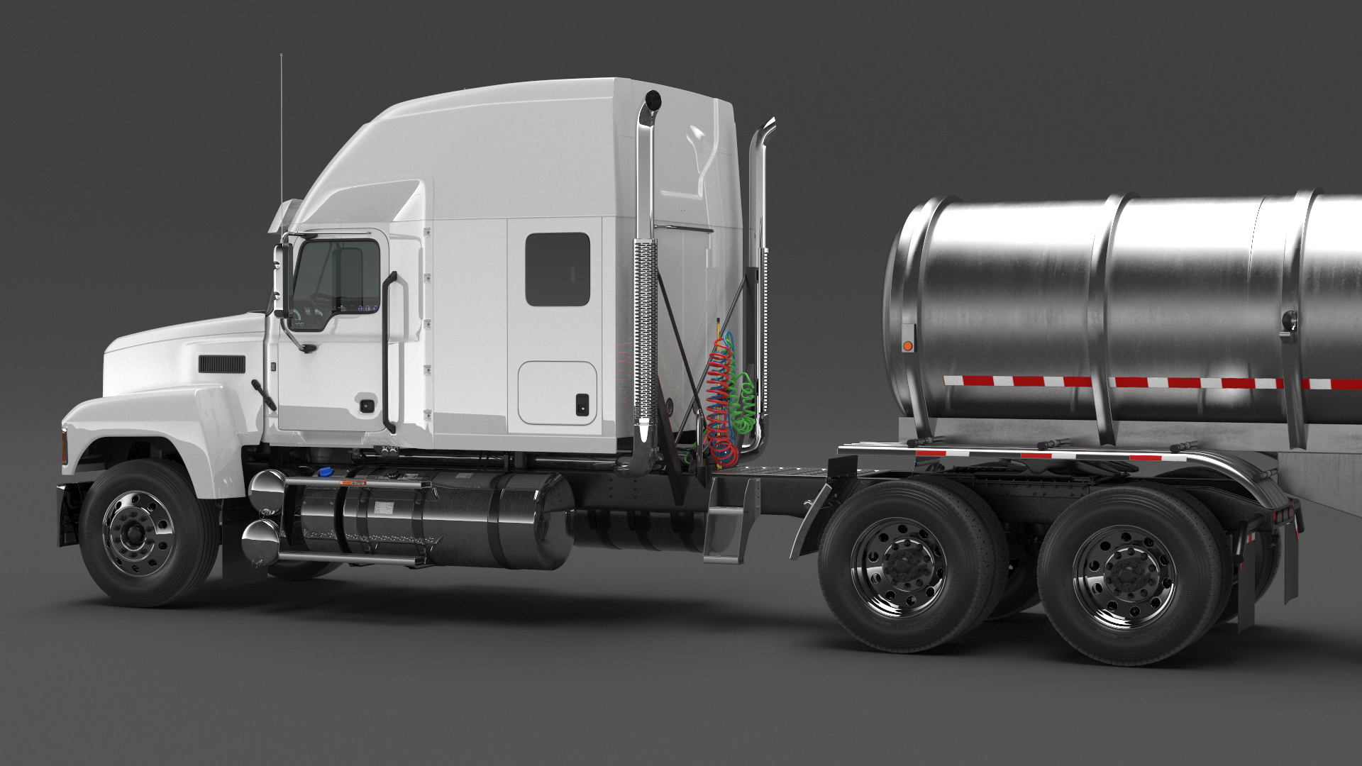 2025 Highway Truck and Tanker Trailer 3D