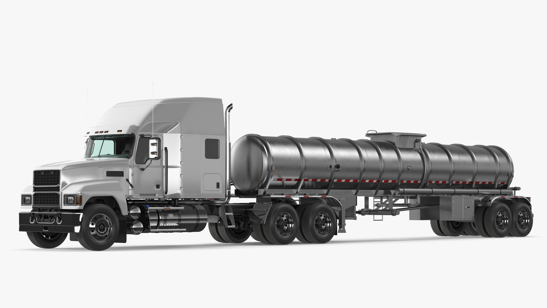 2025 Highway Truck and Tanker Trailer 3D