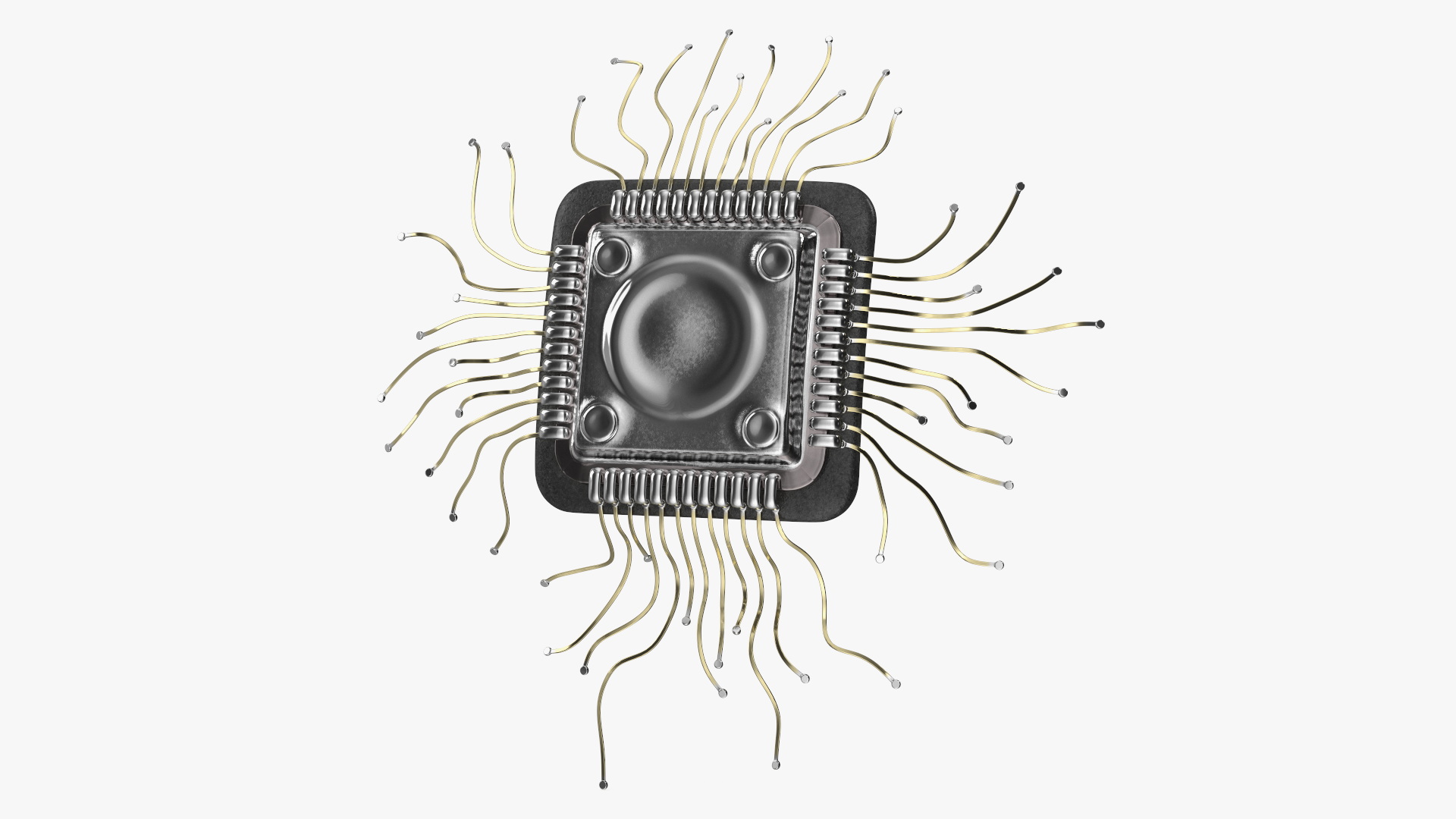 3D Human Microchip Implant model