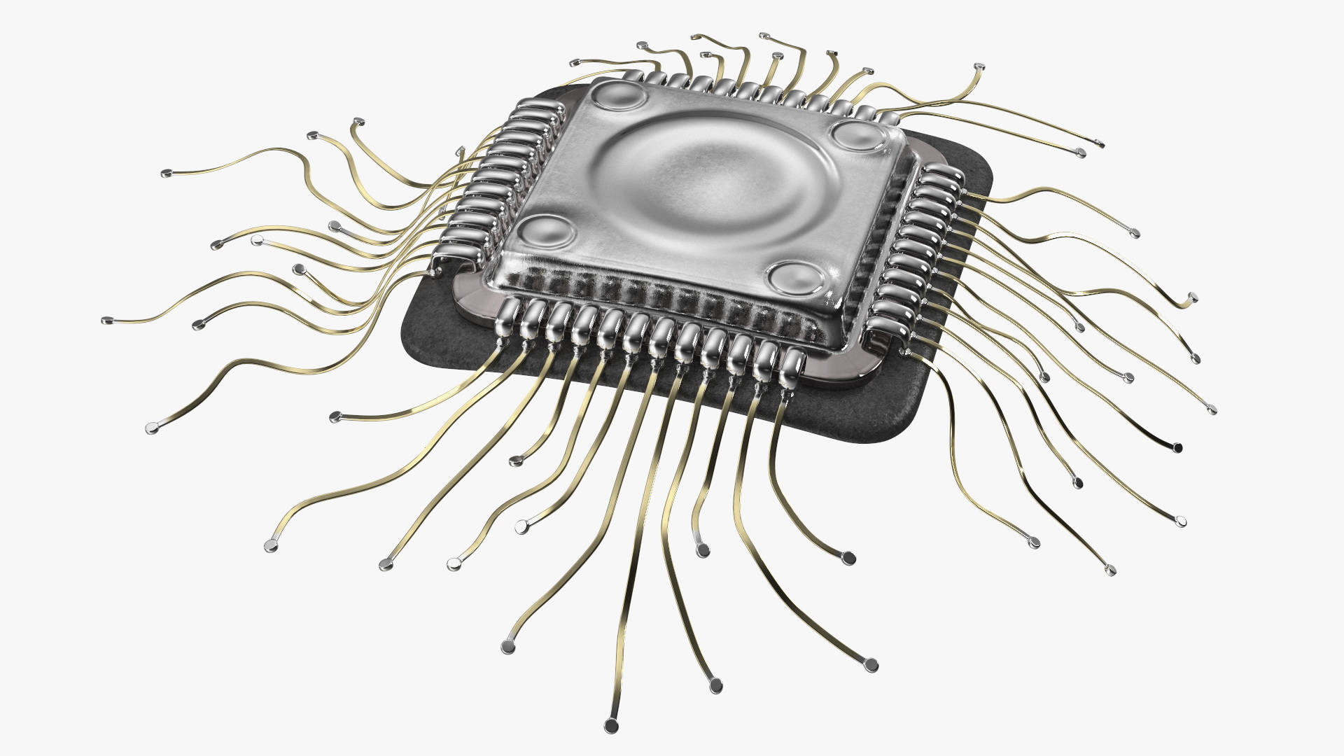 3D Human Microchip Implant model