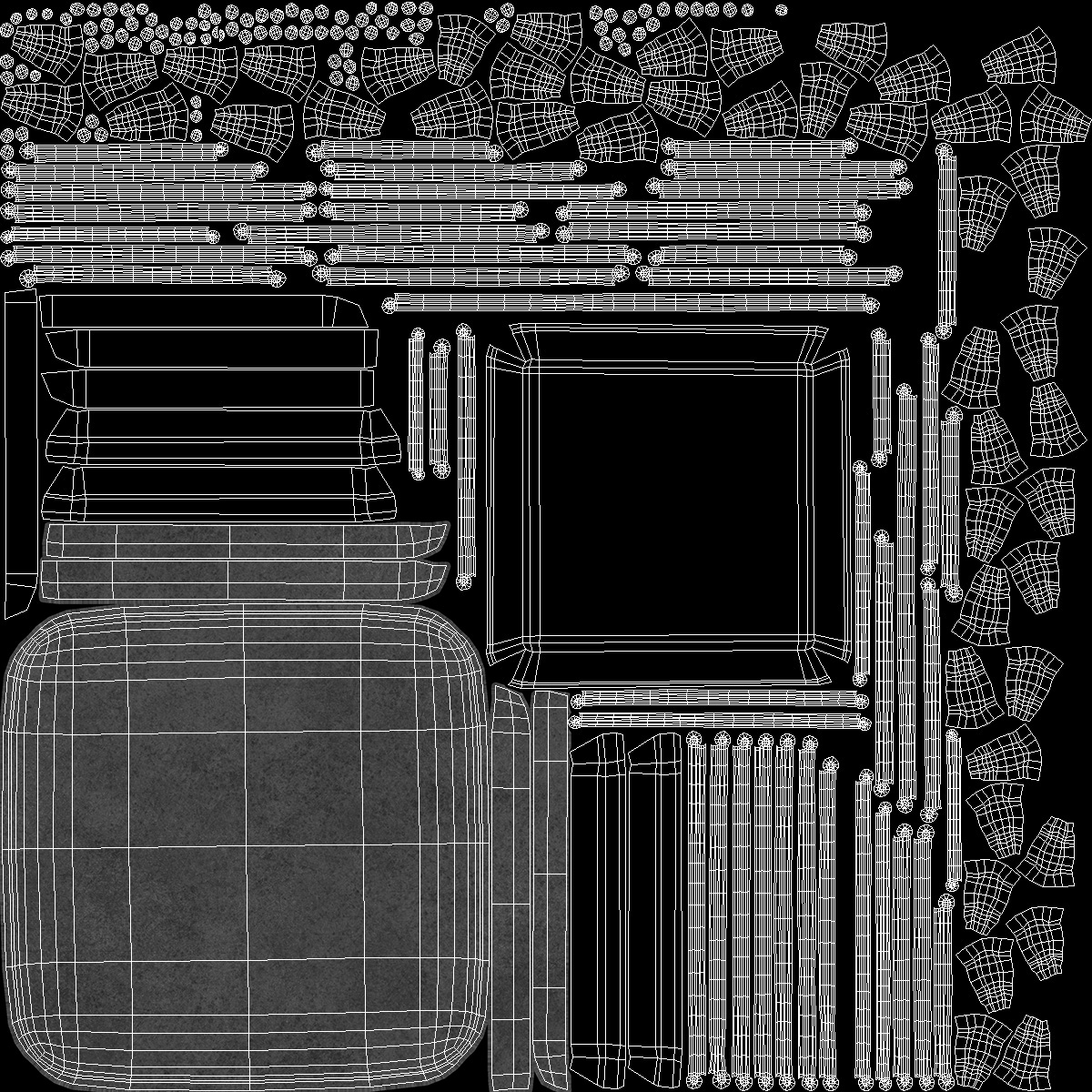 3D Human Microchip Implant model