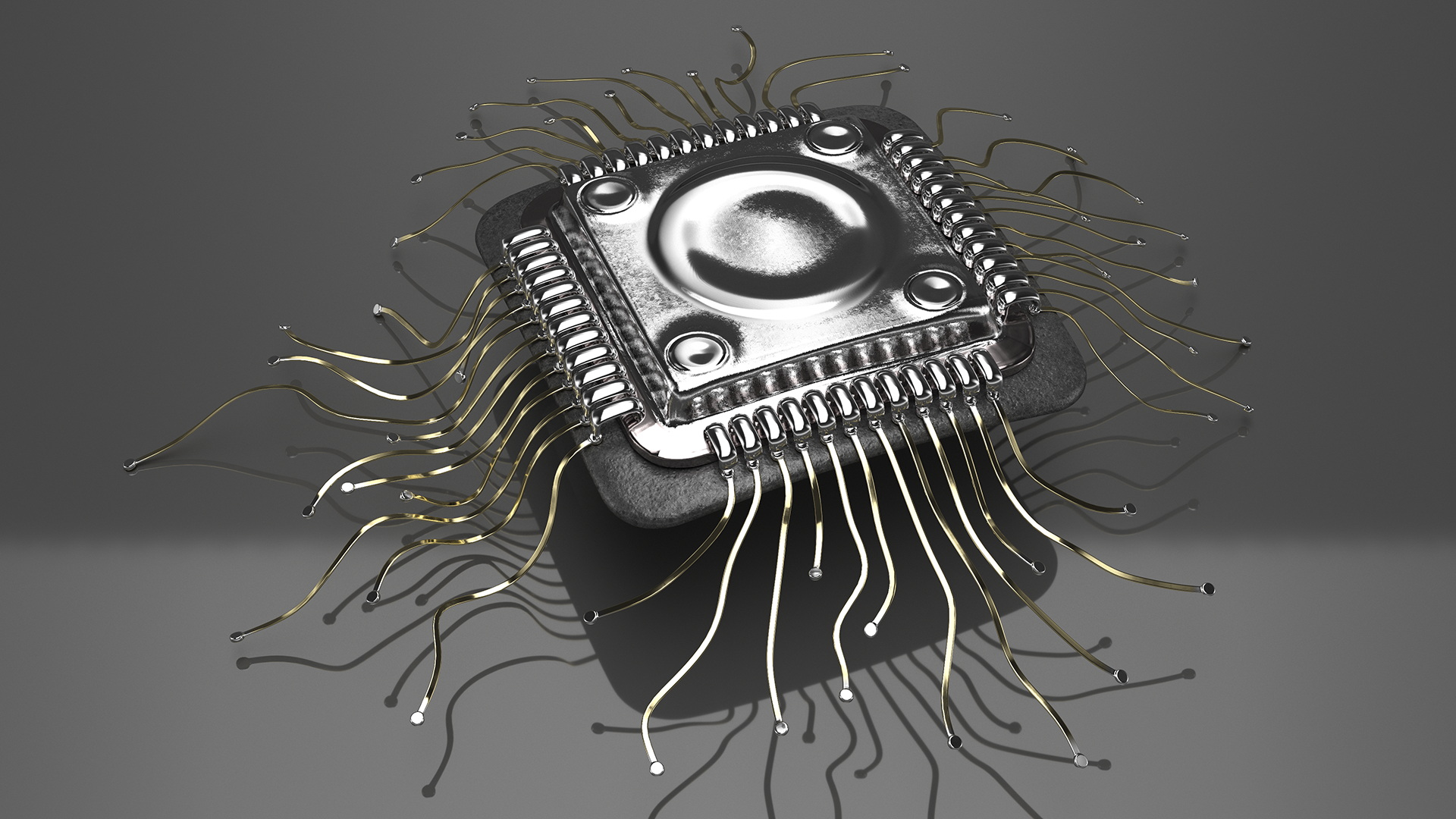 3D Human Microchip Implant model