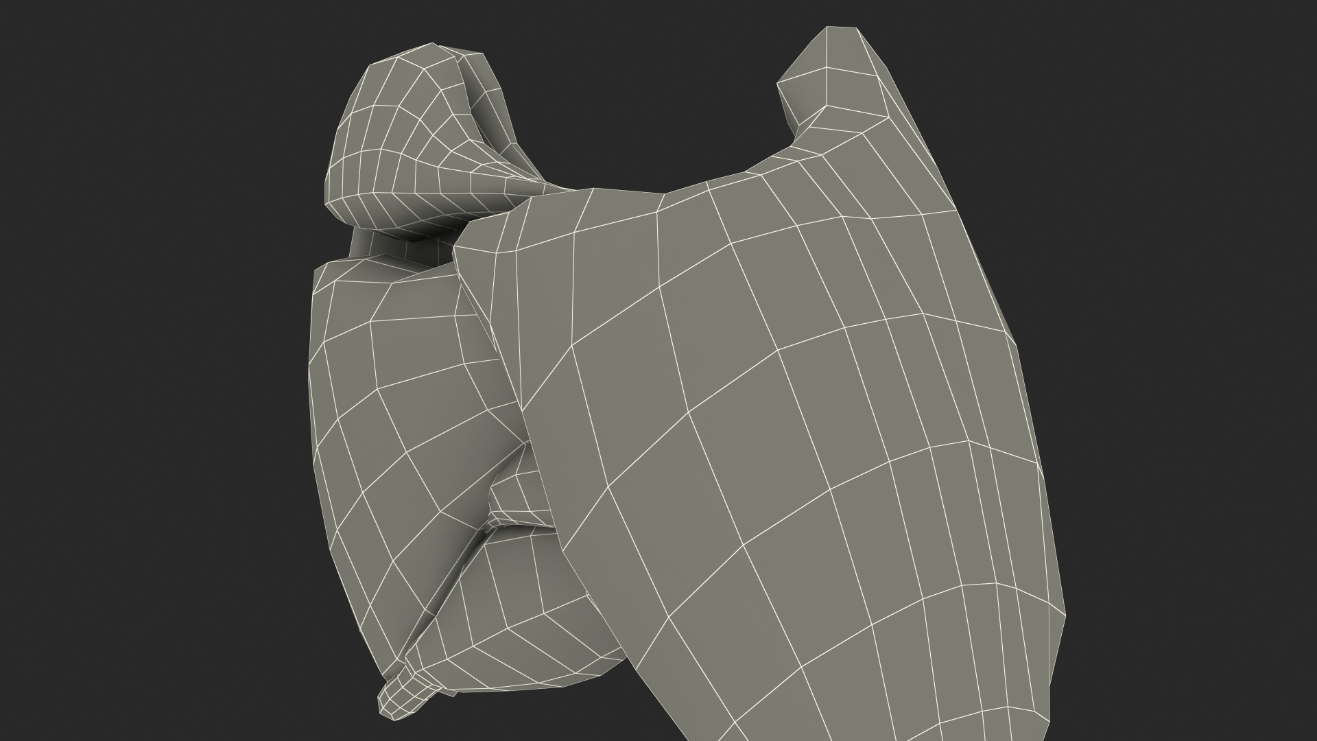 3D model Boy Body Right Arm Anatomy Skinless