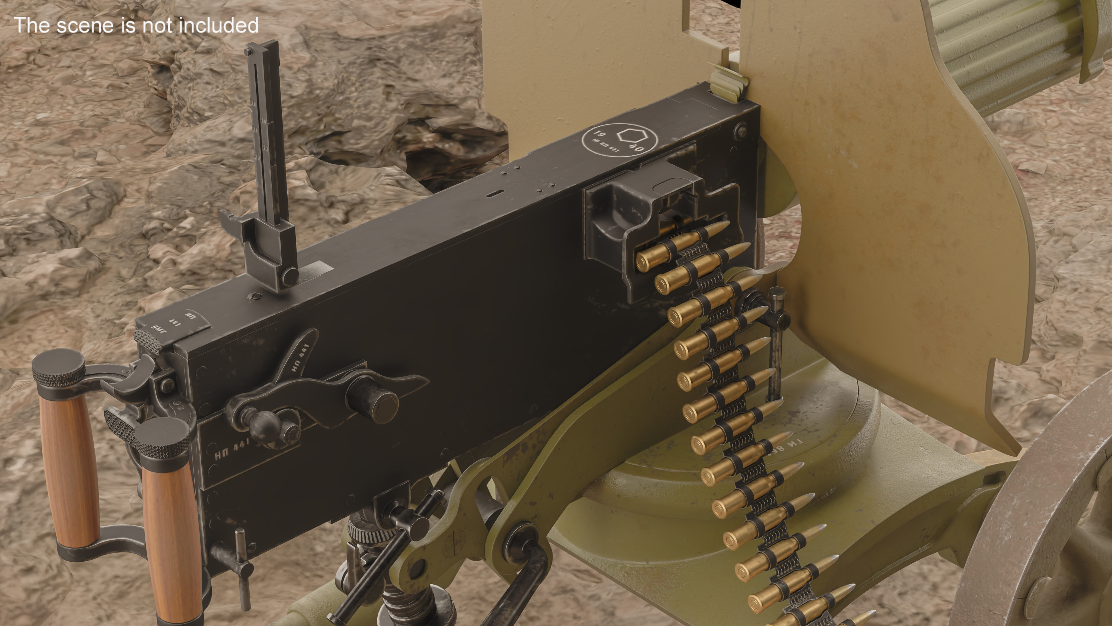 Soviet Maxim Machine Gun 3D model