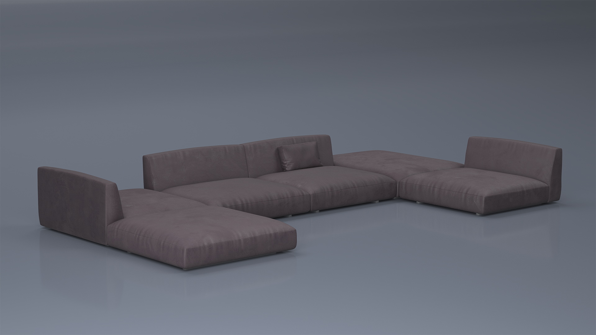 Contemporary Minimalist Furniture Set 3D