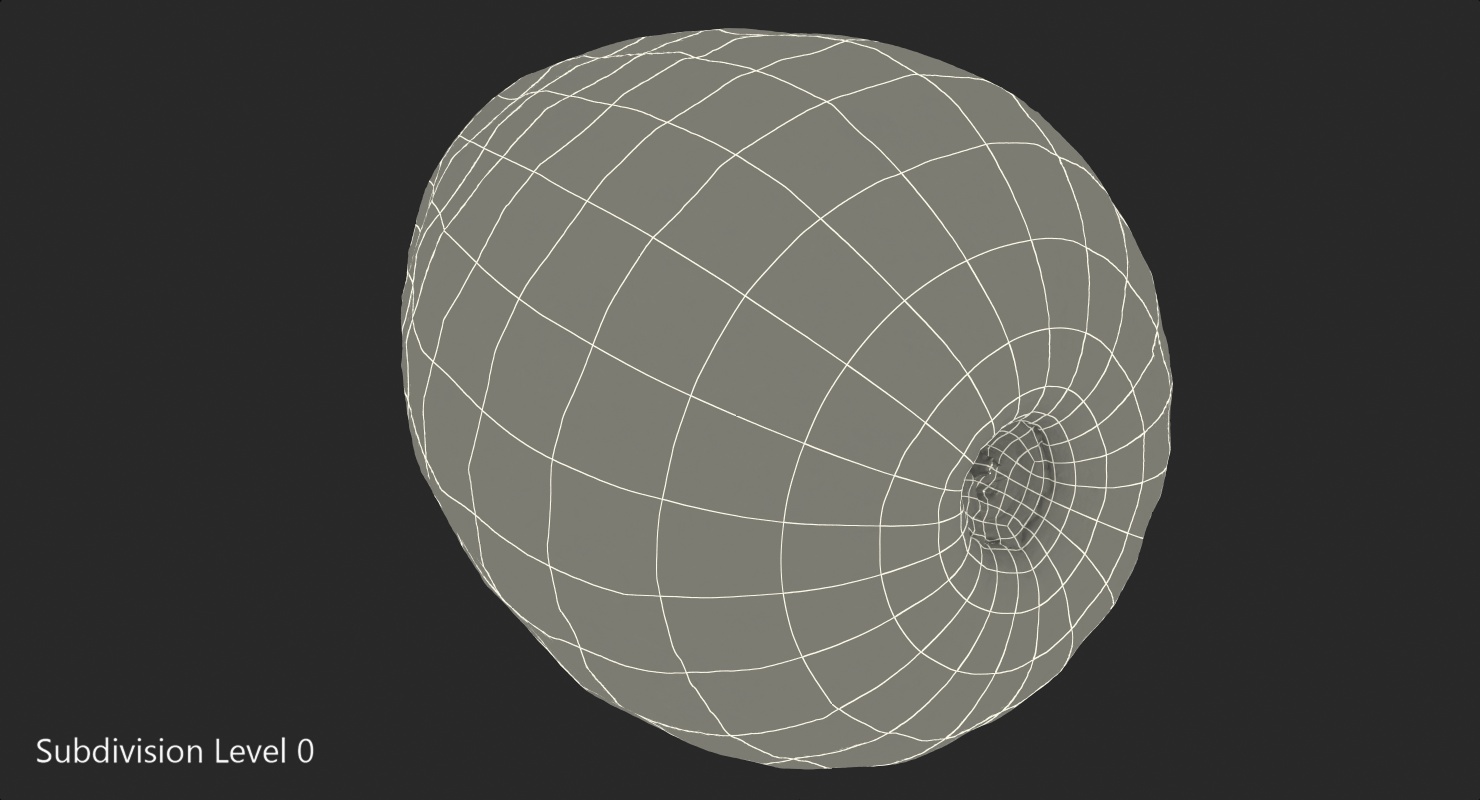3D model Cherimoya or Annona Cherimola Fruit