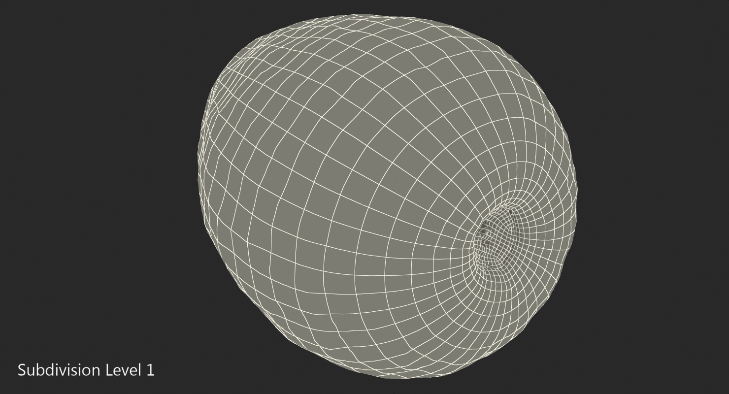 3D model Cherimoya or Annona Cherimola Fruit