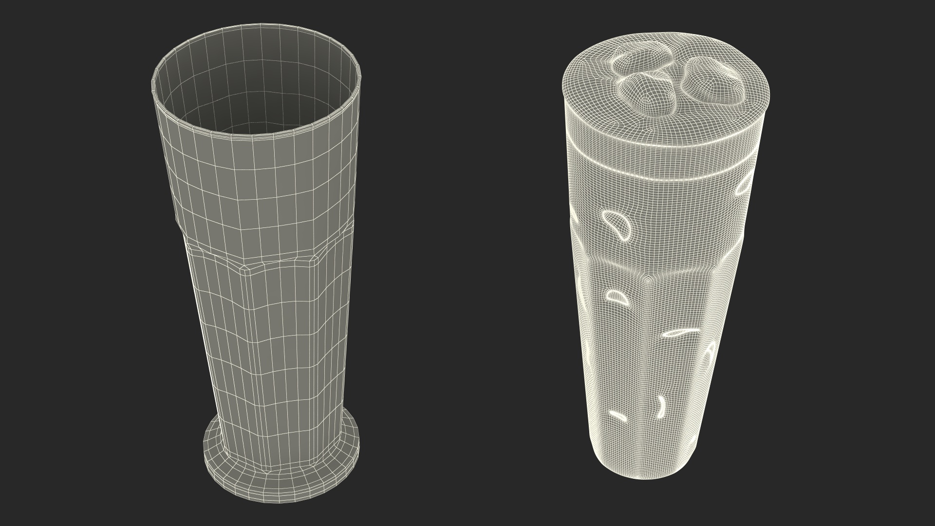 3D Iced Cappuccino with Cinnamon in Tall Glass model