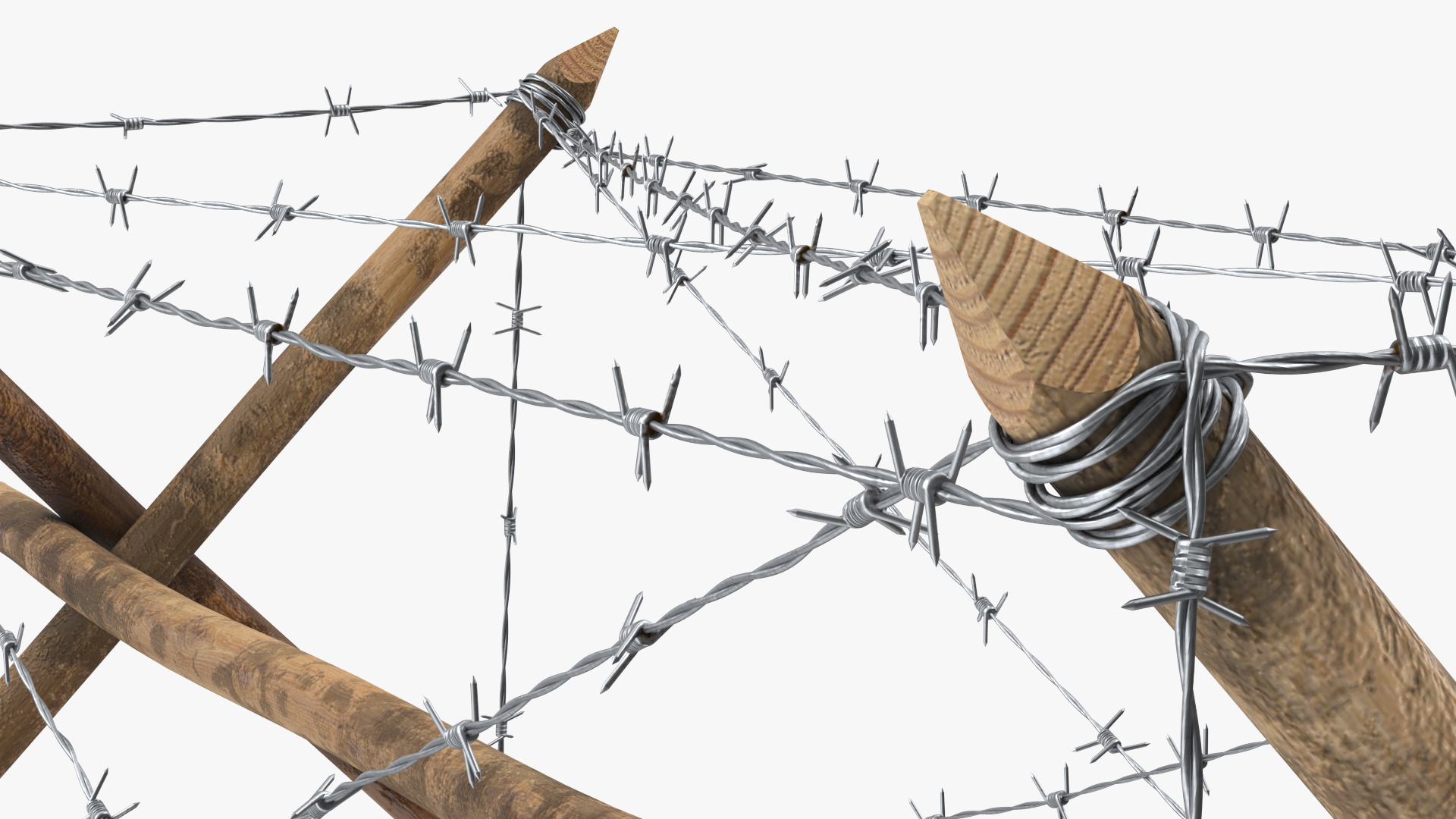 3D Knife Rest Barbed Wire Obstacle