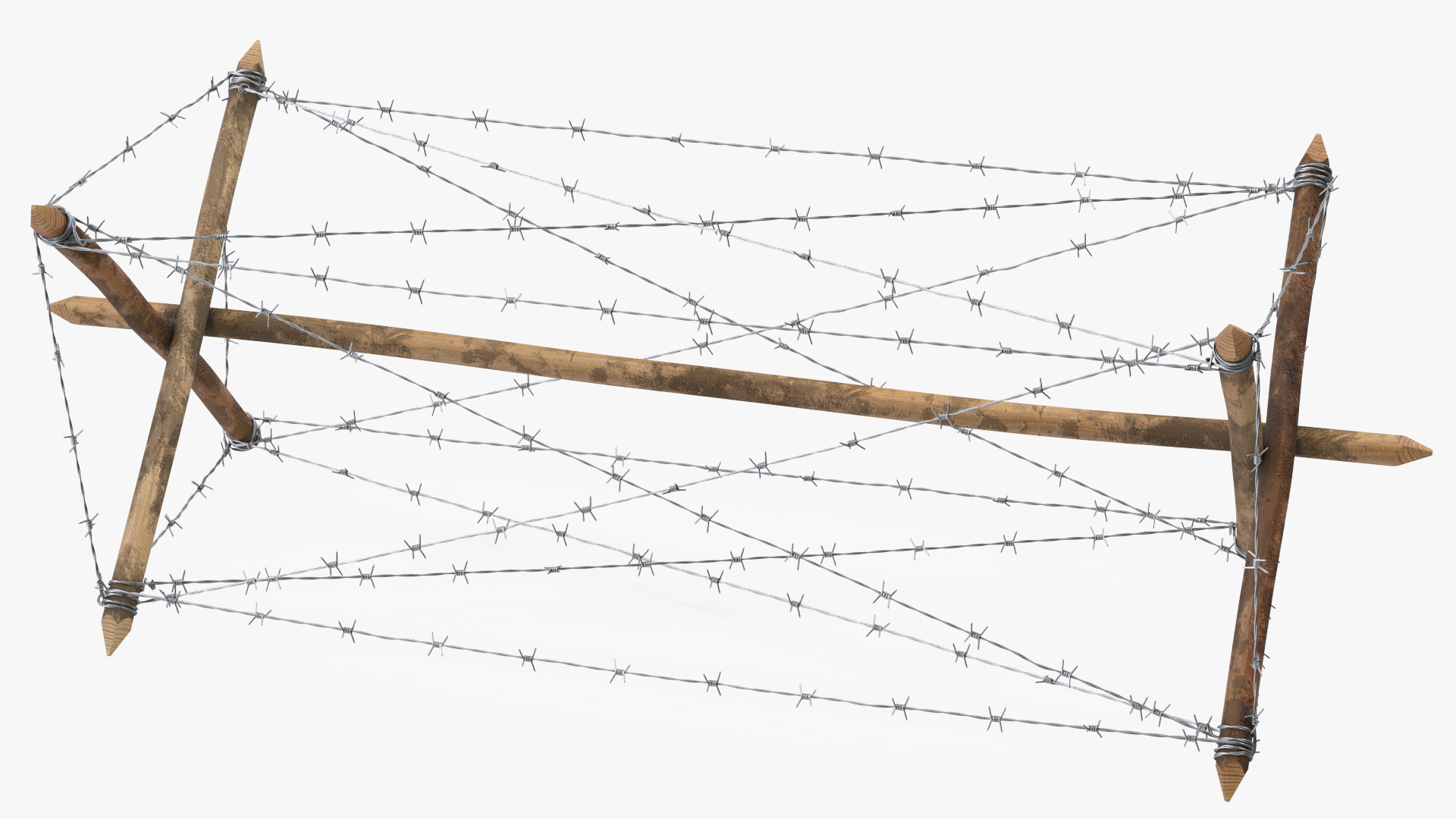 3D Knife Rest Barbed Wire Obstacle