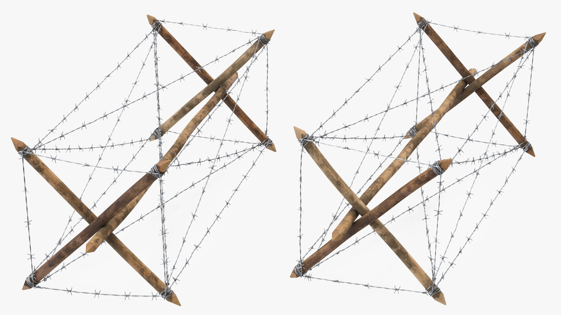 3D Knife Rest Barbed Wire Obstacle