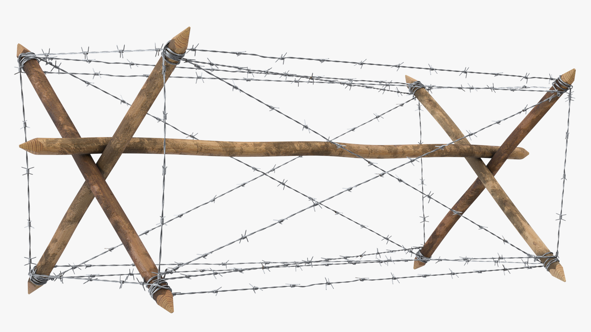 3D Knife Rest Barbed Wire Obstacle
