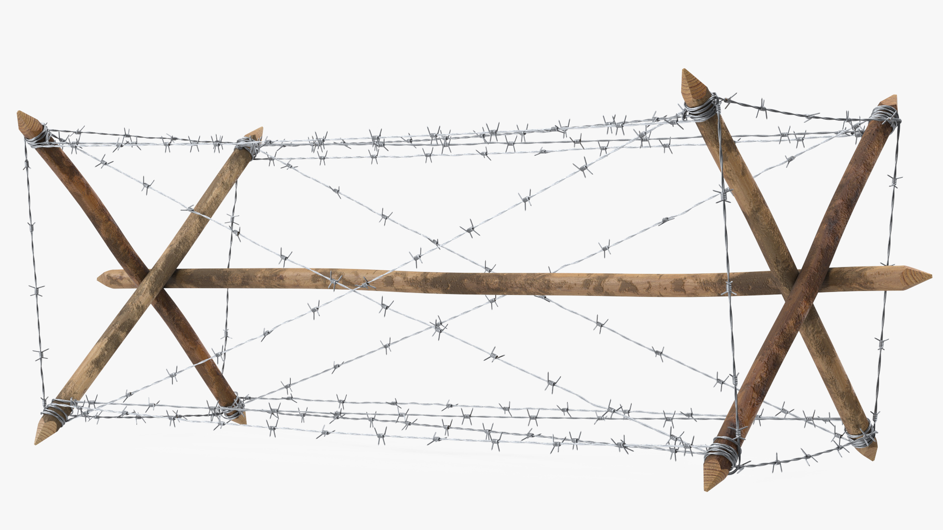 3D Knife Rest Barbed Wire Obstacle